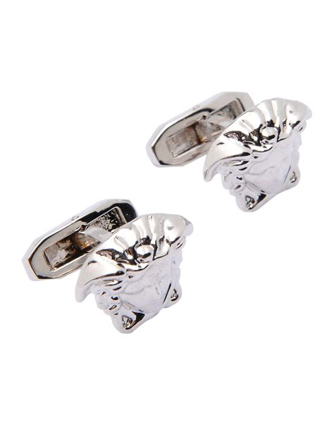 versace silver cufflinks